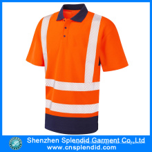 Bulk Wholesale Work Clothes Reflective Uniform Polo T Shirt